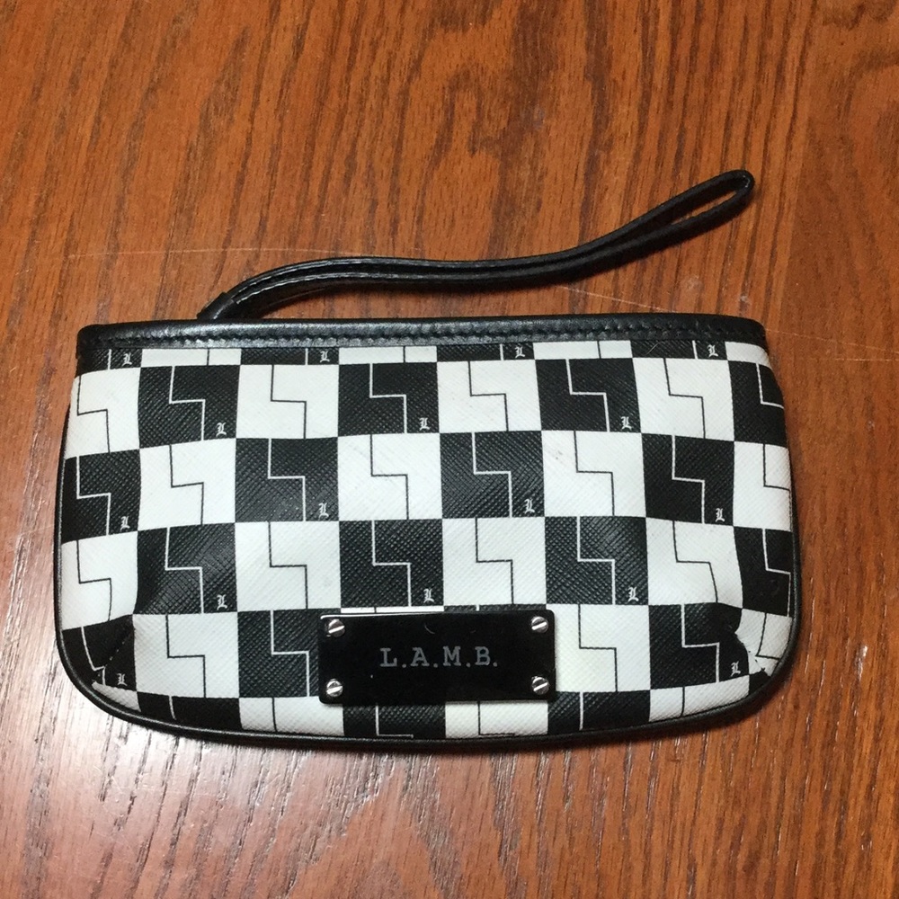 L.A.M.B. Checkerboard Wristlet